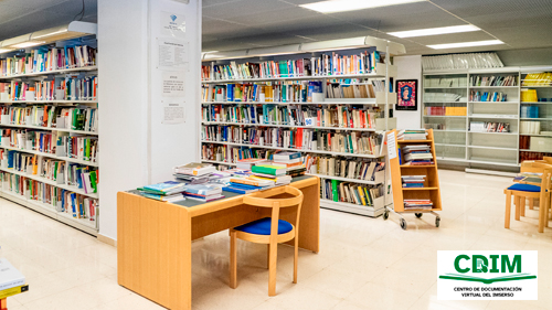 Imagen de la biblioteca del Imserso.